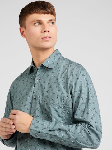 BOSS Orange Regular fit Button Up Shirt 'Remiton' in Green
