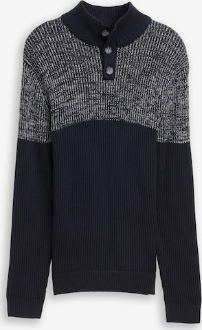 Pulover de la TOM TAILOR pe albastru: față