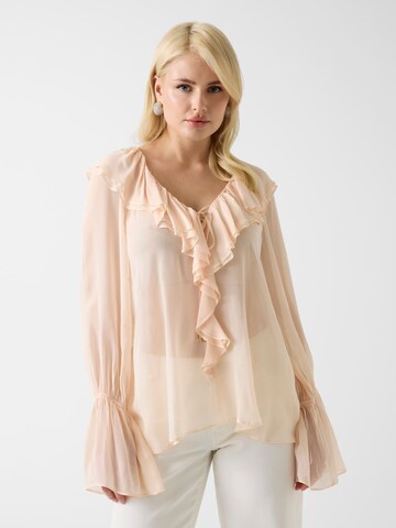 MARCIANO LOS ANGELES Blouse in Beige: front