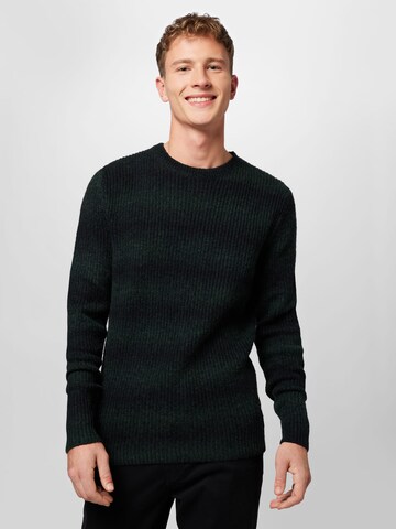 TOM TAILOR DENIM Sweater in Green: front