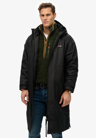 Superdry Between-seasons coat 'Robe' in Black: front