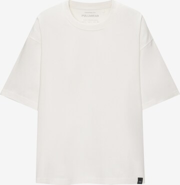 Pull&Bear T-shirt i vit: framsida