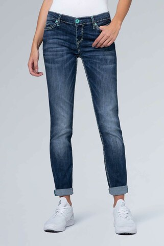 Soccx Slimfit Jeans 'HE:DI' in Blau