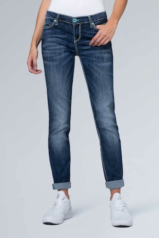 Soccx Slimfit Jeans 'HE:DI' in Blauw