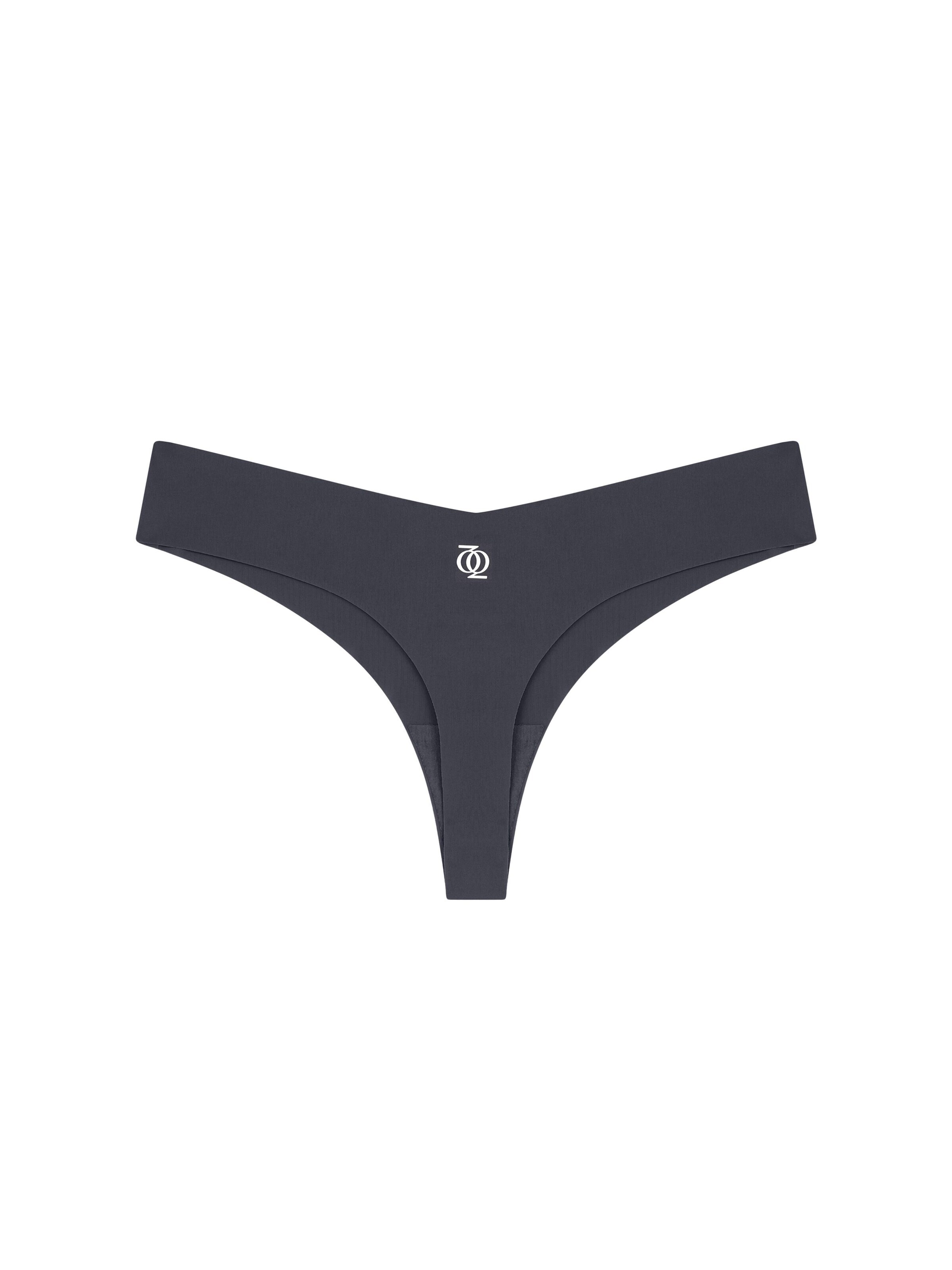 GOD SAVE QUEENS Slip 'Second Skin Brazilian' in Grey: front