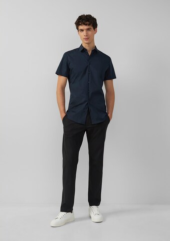 s.Oliver BLACK LABEL Regular fit Overhemd in Blauw