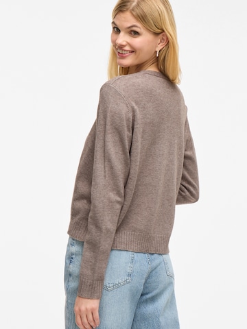 VILA Knit cardigan 'VIRil' in Brown