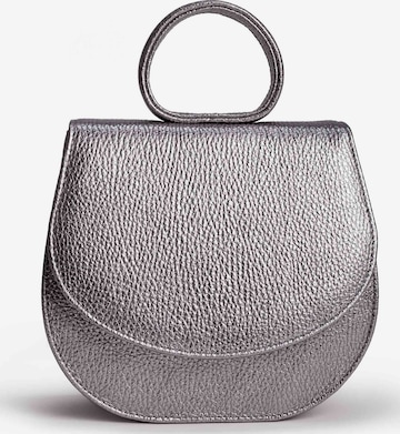 Gretchen Umhängetasche 'Ebony Mini Loop' in Silber: Vorderseite