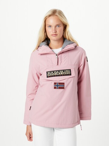 NAPAPIJRI Between-Season Jacket 'RAINFOREST' in Pink: front