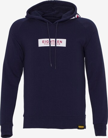 PLUS EIGHTEEN Sweatshirt in Blauw: voorkant