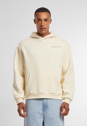 Sweat-shirt 'Part Of The Club' MT Upscale en beige : devant