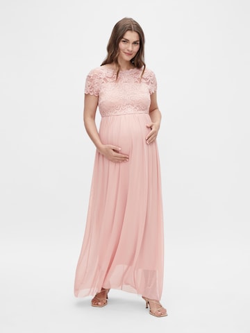 MAMALICIOUS Evening Dress 'Vana' in Pink: front