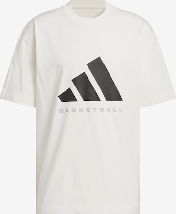 T-Shirt fonctionnel ADIDAS PERFORMANCE en blanc : devant