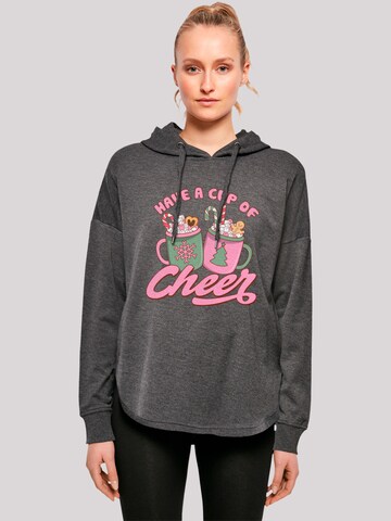 F4NT4STIC Sweatshirt 'Have a Cup of Cheer' in Grau: Vorderseite