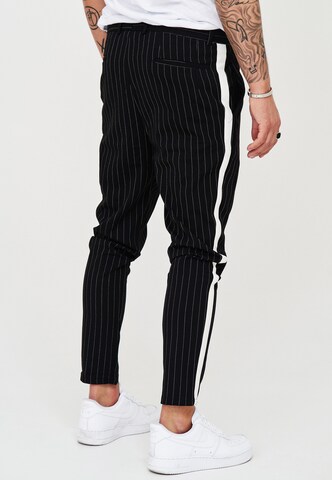 behype Tapered Chinohose 'Madrid' in Schwarz