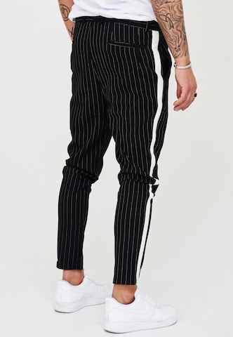 behype Tapered Chino Pants 'Madrid' in Black