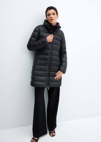 MANGO Winter Jacket in Black
