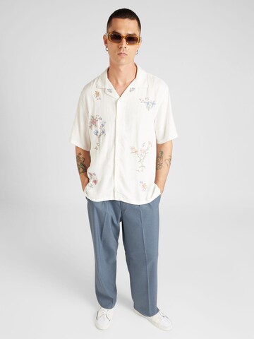 Abercrombie & Fitch Regular fit Button Up Shirt in Beige