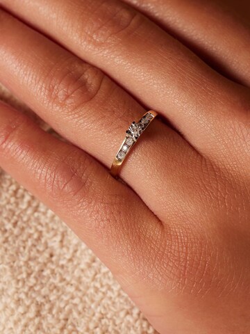 Lucardi Ring in Goud: voorkant