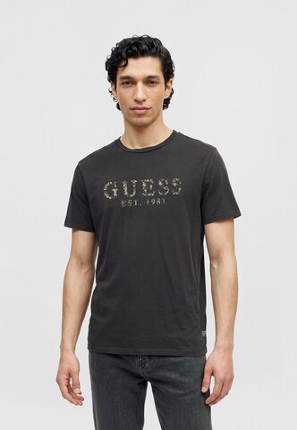 Maglietta di GUESS in nero: frontale