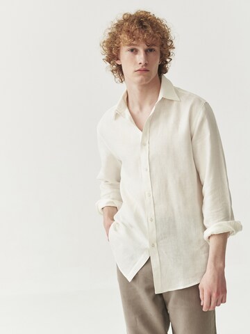 TATUUM Regular fit Button Up Shirt 'Loren' in Brown: front