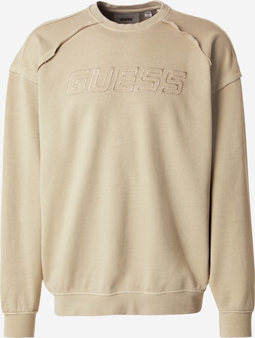 GUESS Свитшот в Коричневый: спереди