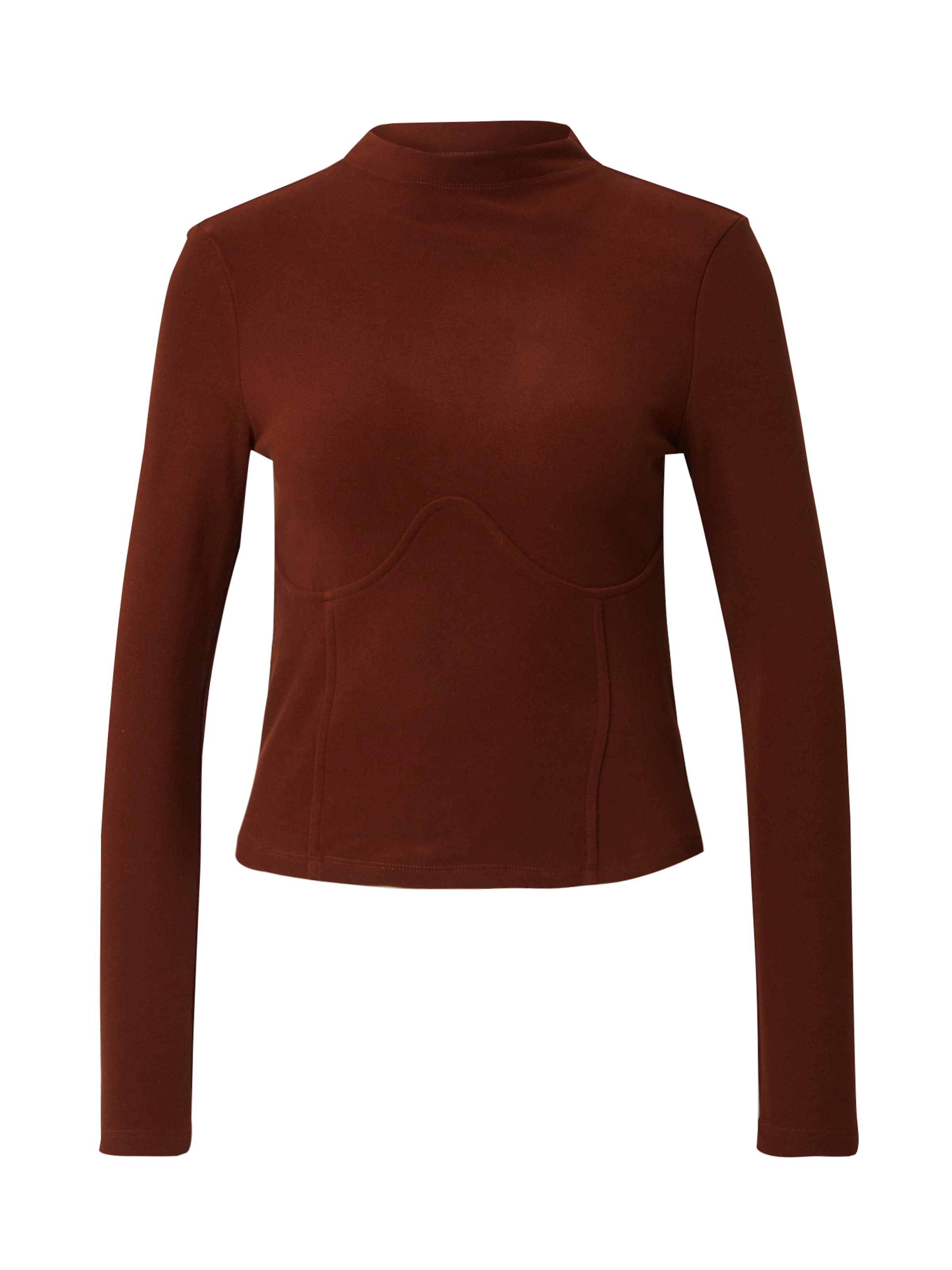 SOMETHINGNEW Koszulka 'SANDRA' w kolorze brązowy: przód