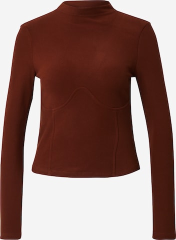 T-shirt 'SANDRA' SOMETHINGNEW en marron : devant