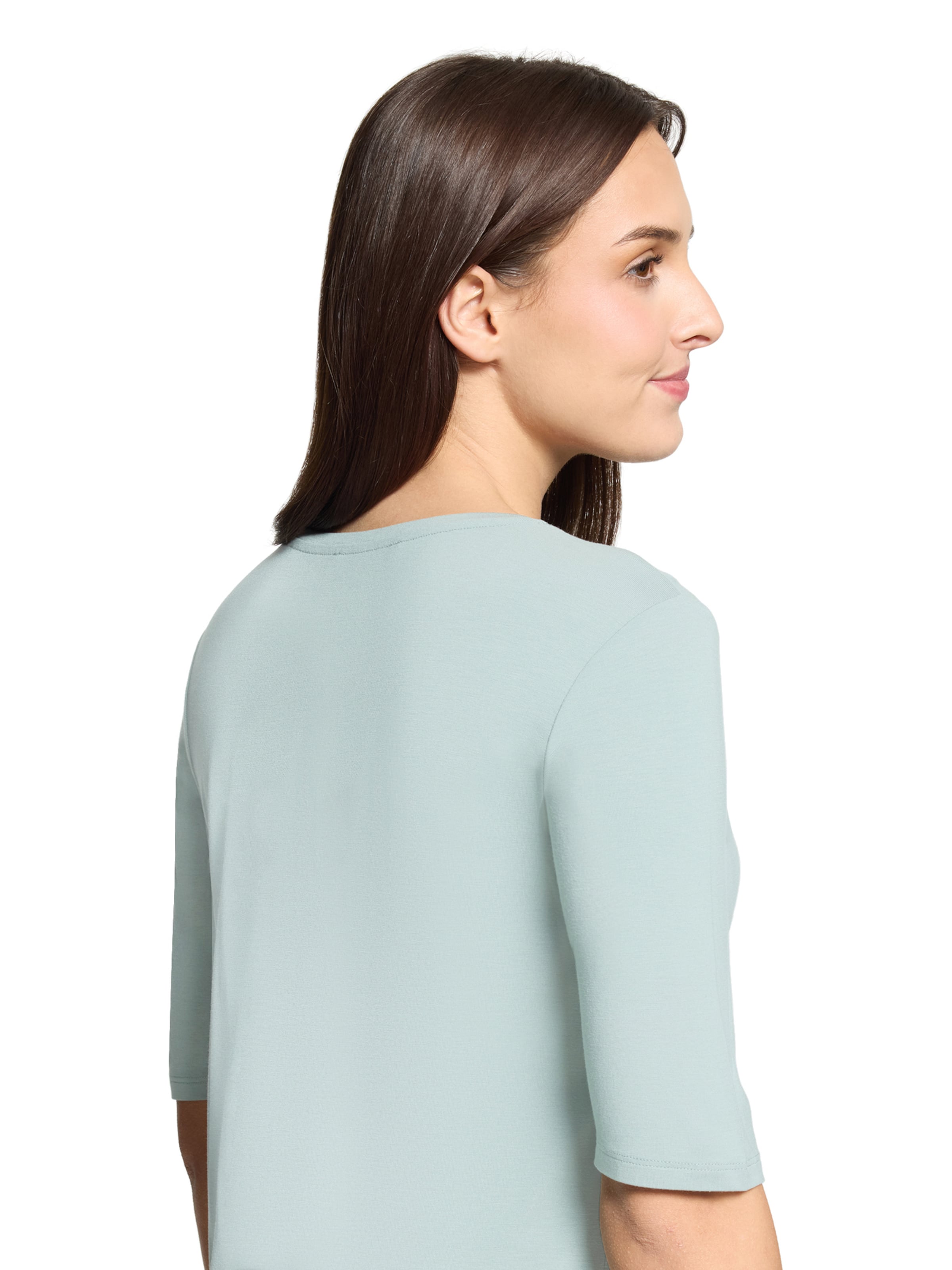 Betty Barclay Basic Shirt kurzarm in Grau