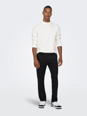 Only & Sons Regular Chino 'Mark Cay' in Zwart