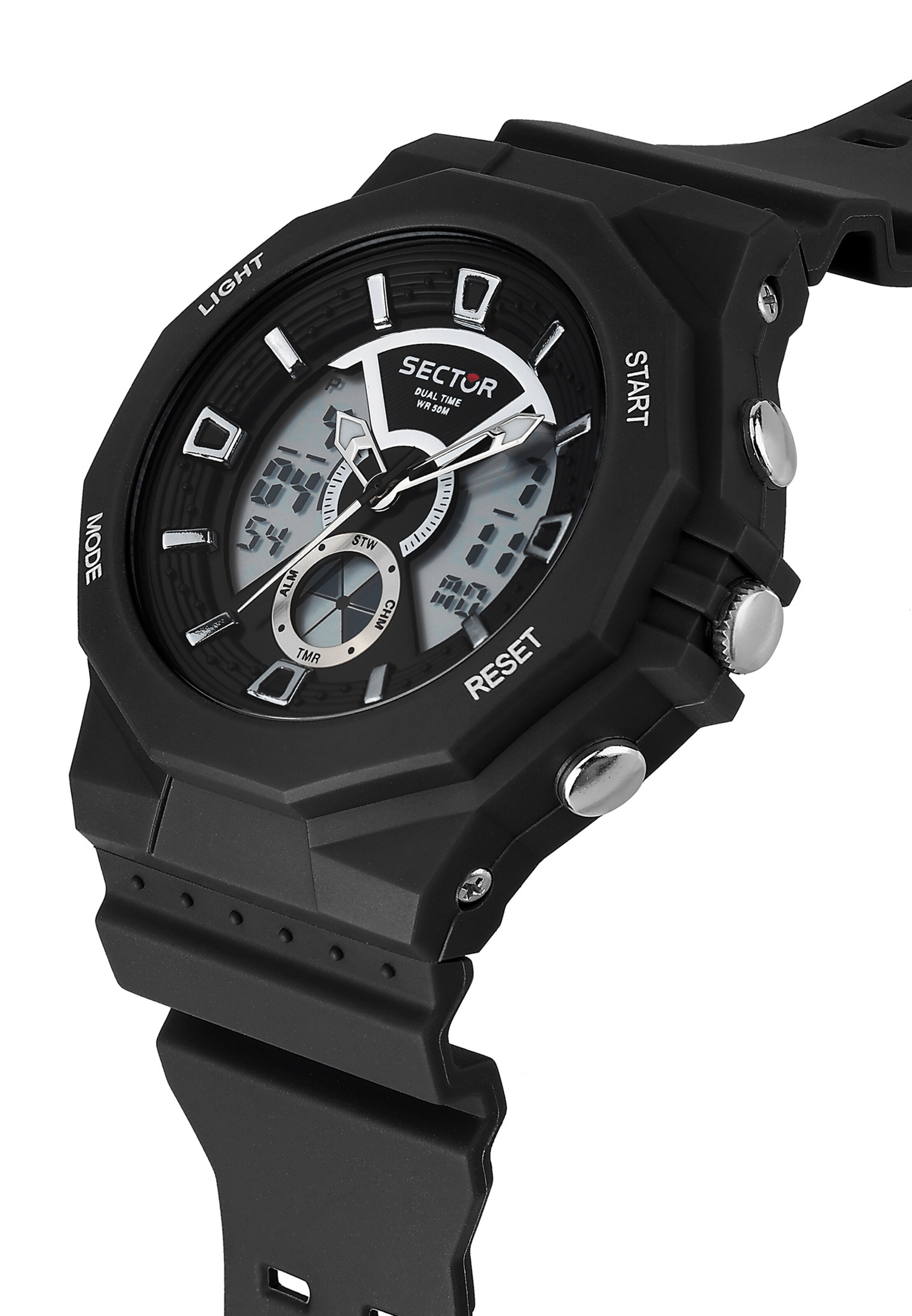 SECTOR Uhr in Schwarz