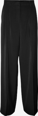 VERO MODA Wide Leg Bundfaltenhose 'TROIAN' in Schwarz: Vorderseite