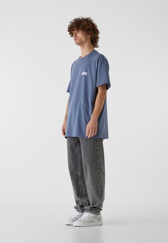 Lost Youth Shirt 'Flowers' in Blue