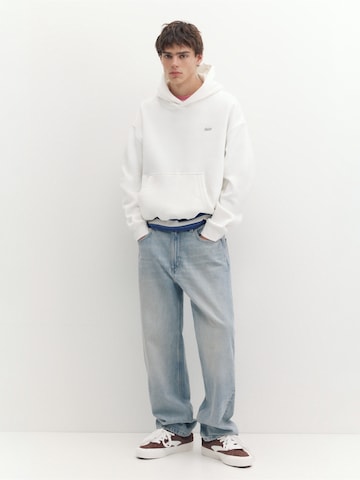 Pull&Bear Sweatshirt 'STWD' in Wit