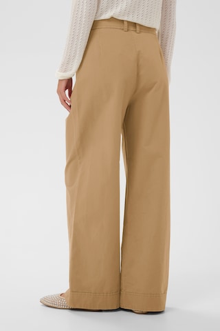 Wide Leg Pantalon à pince 'ParkerSZ' SAINT TROPEZ en marron