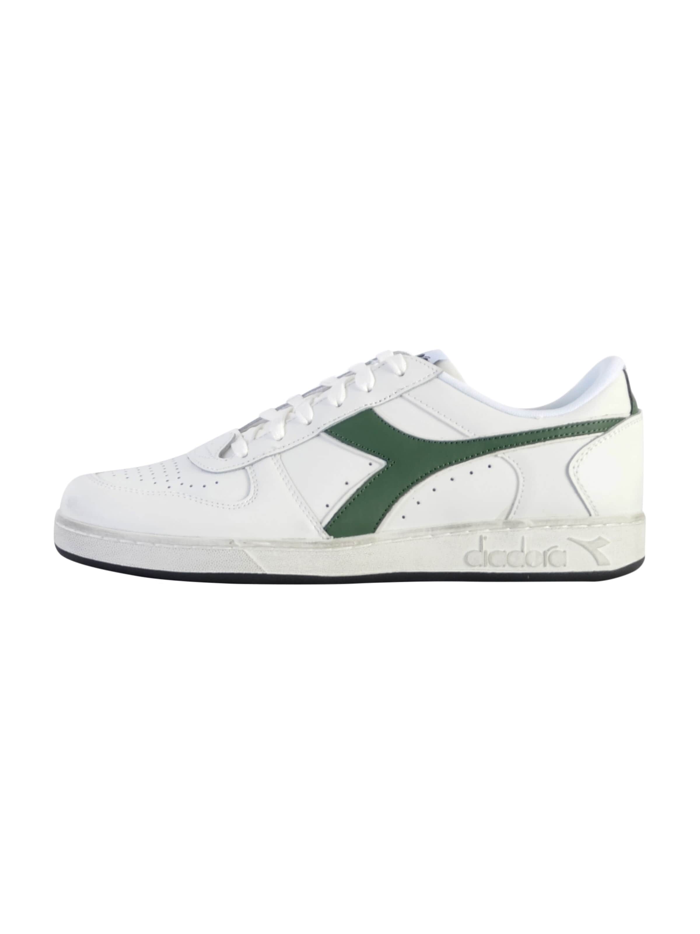 Diadora - Calzado deportivo con cordones en blanco: frente