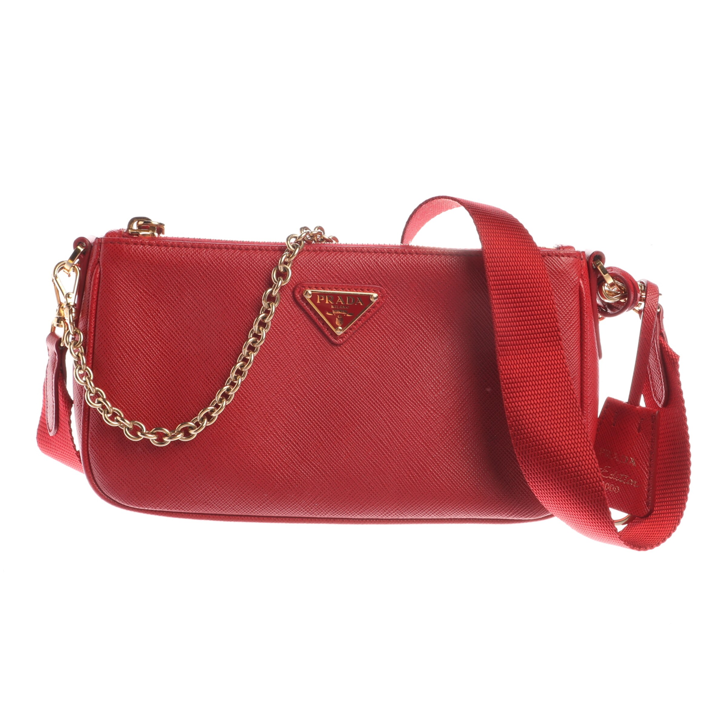 PRADA Schultertasche / Umhängetasche in One Size in rot, Produktansicht