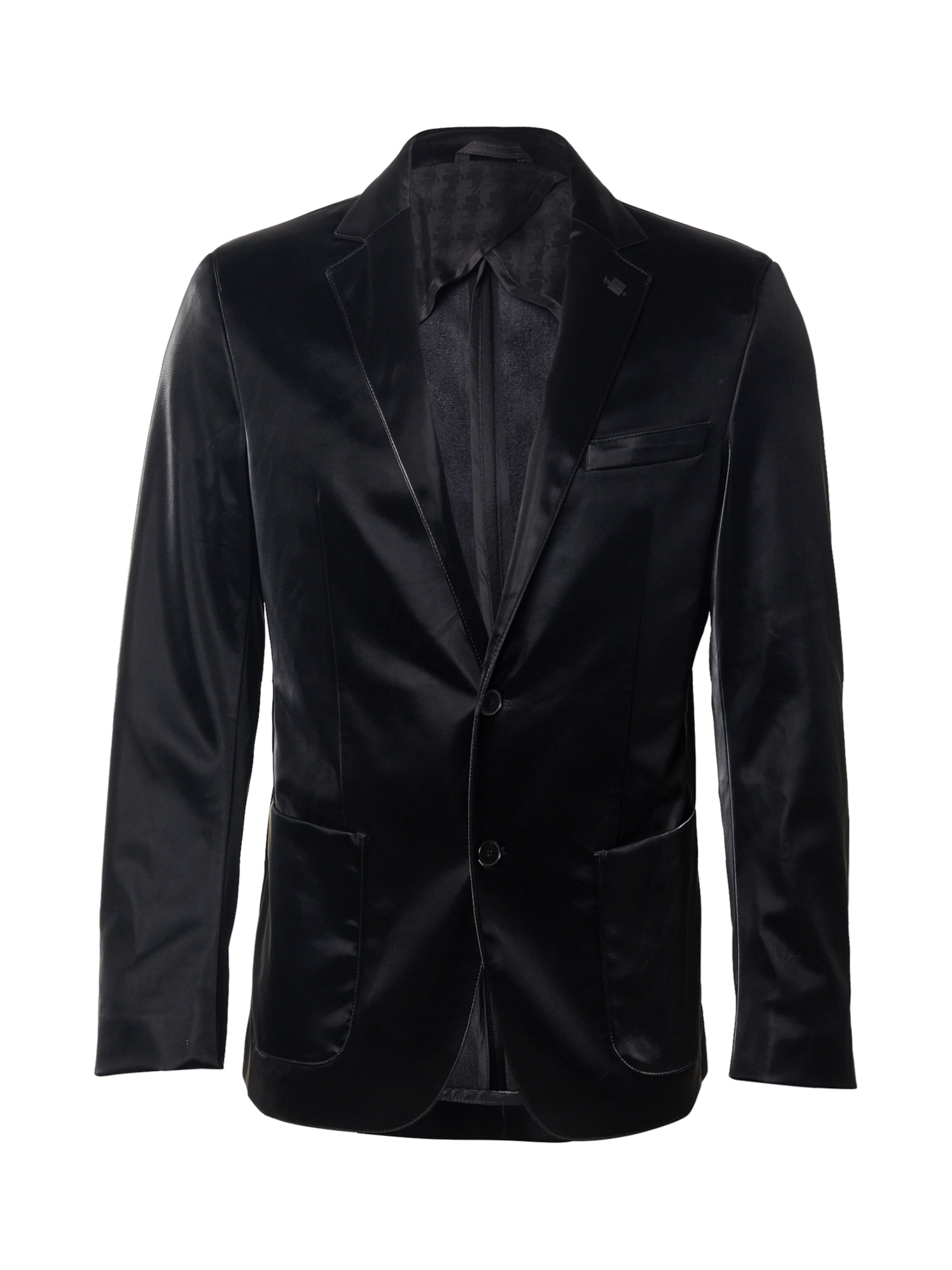 Karl Lagerfeld - Regular Fit Jaqueta 'SMART' em preto: frente