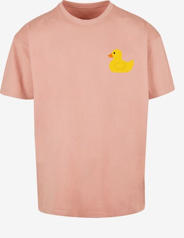 F4NT4STIC Shirt 'Yellow Rubber Duck' in Pink: predná strana