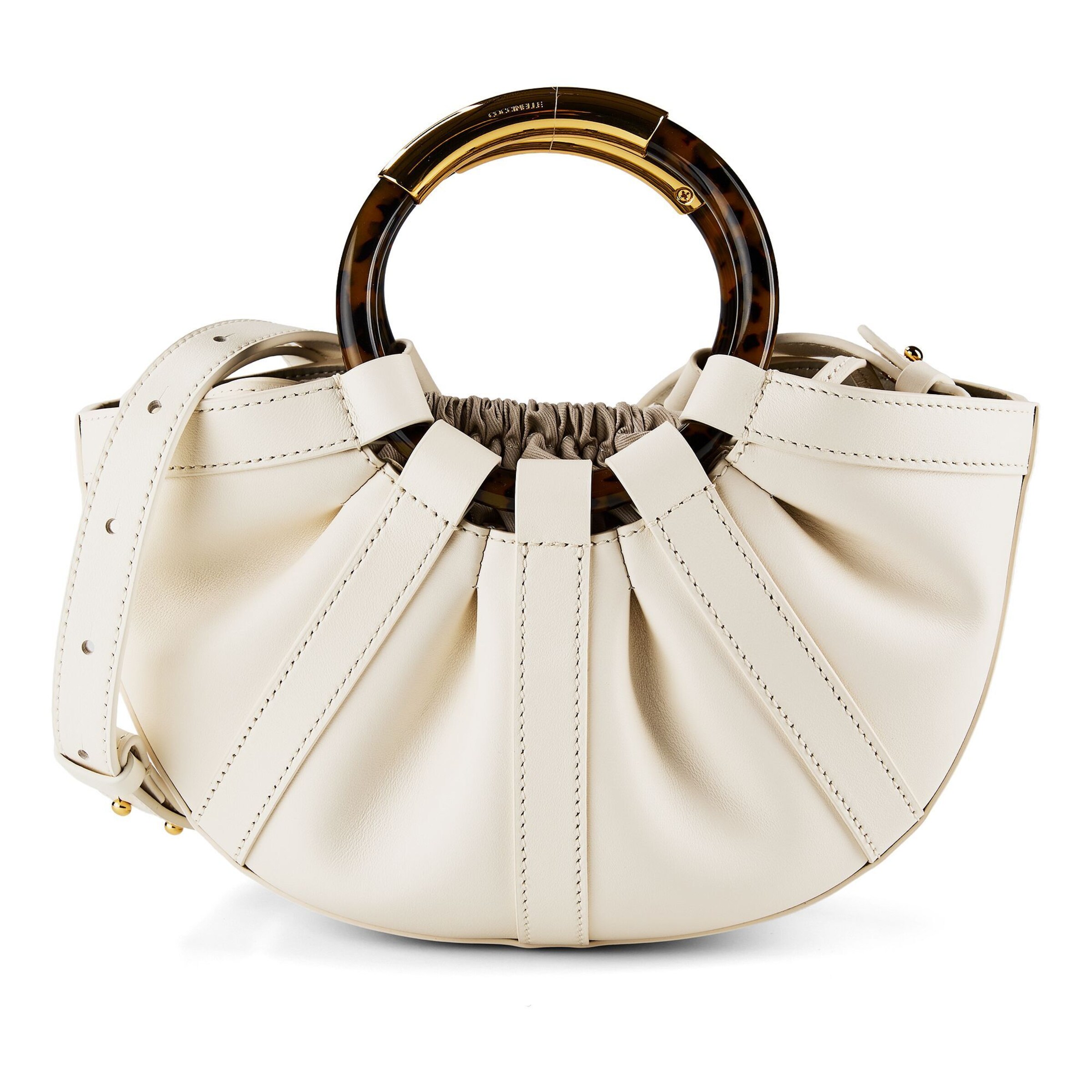 Sacs à main 'Shell' Coccinelle en blanc : devant