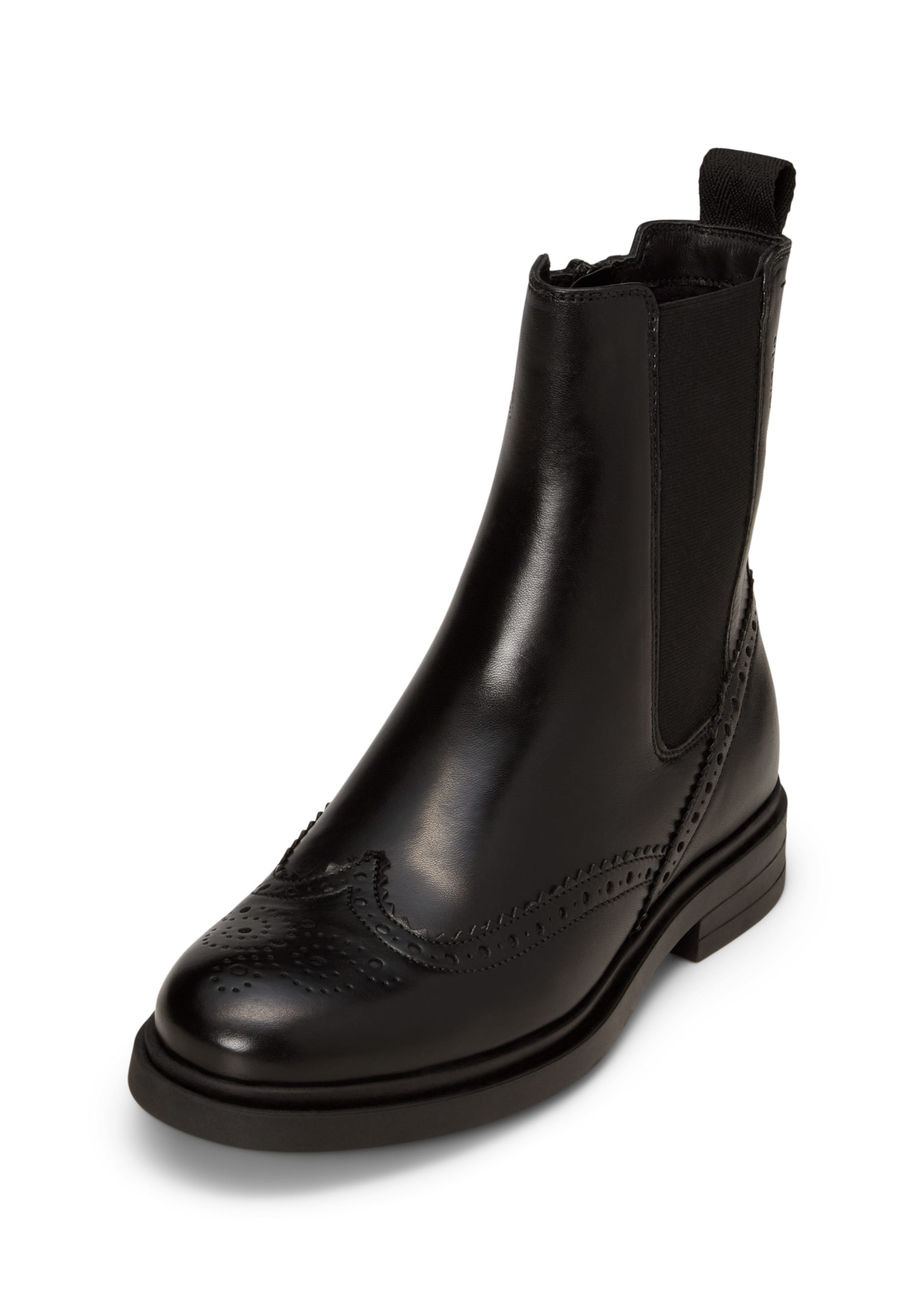 Marc O'Polo Chelsea Boots in Schwarz: Vorderseite