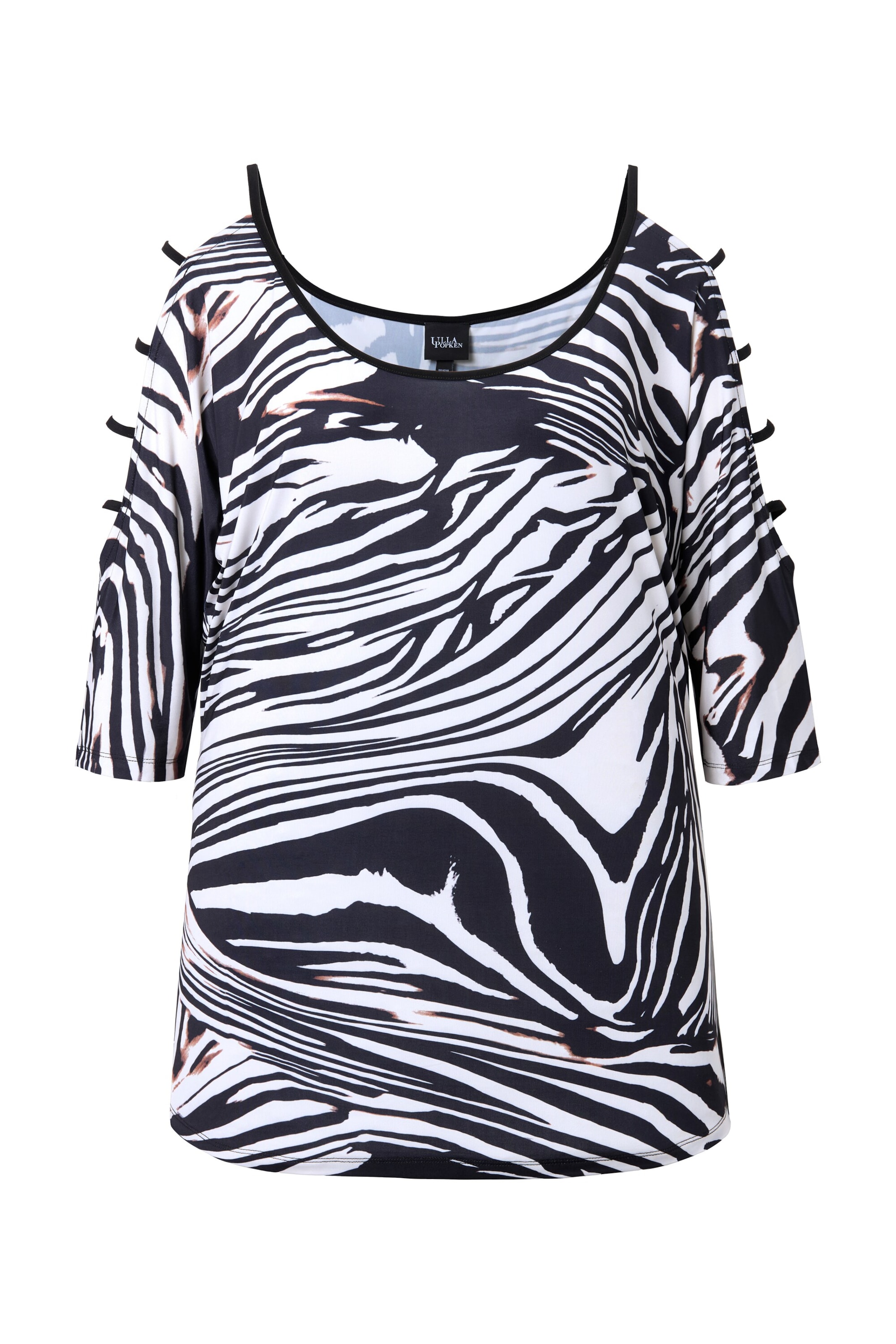 Ulla Popken Shirt in Schwarz: Vorderseite