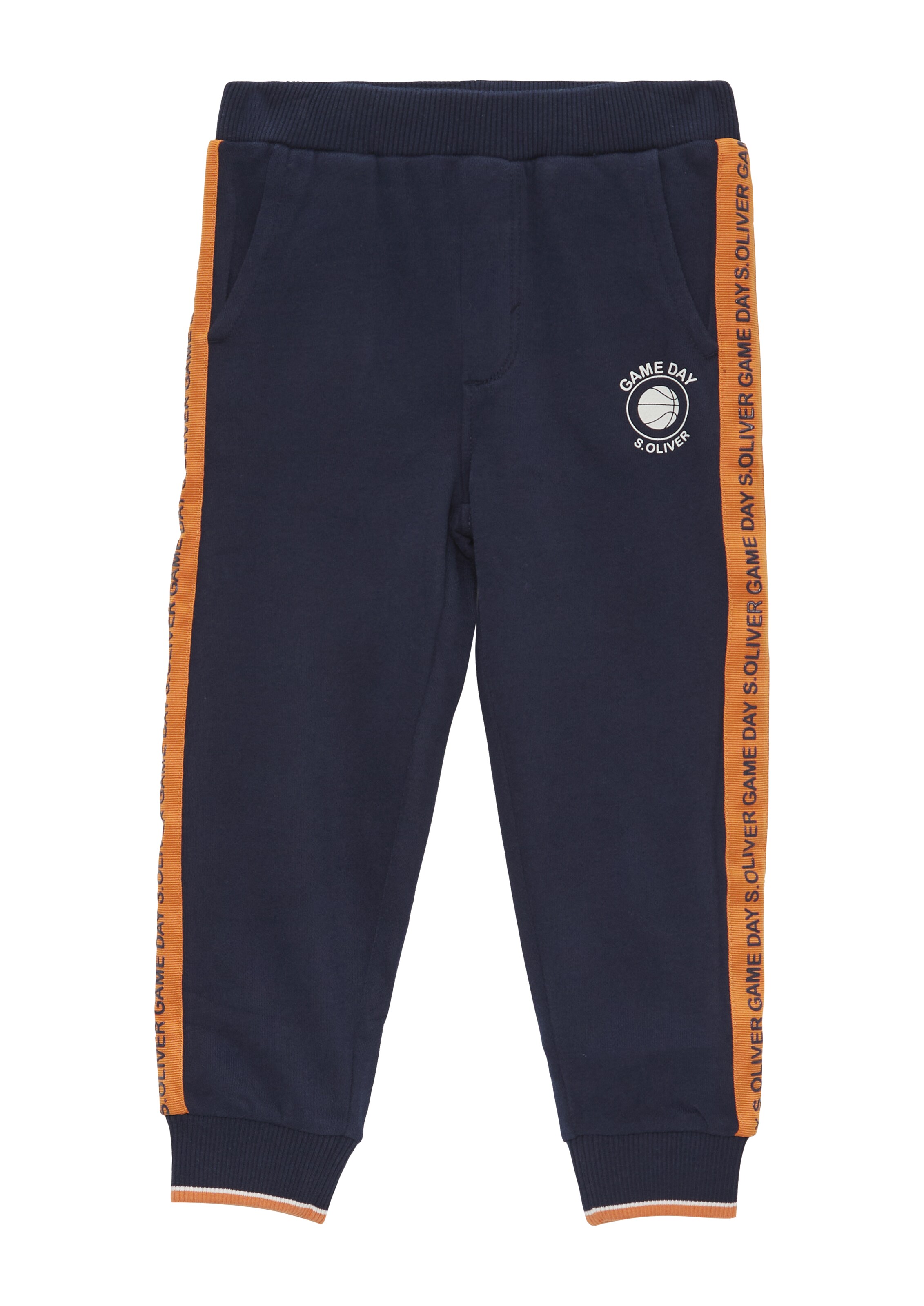 s.Oliver Tapered Broek in Blauw: voorkant