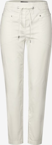 CECIL Loose fit Pants in White: front