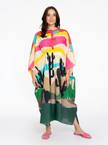 Robe Yoek en mélange de couleurs : devant