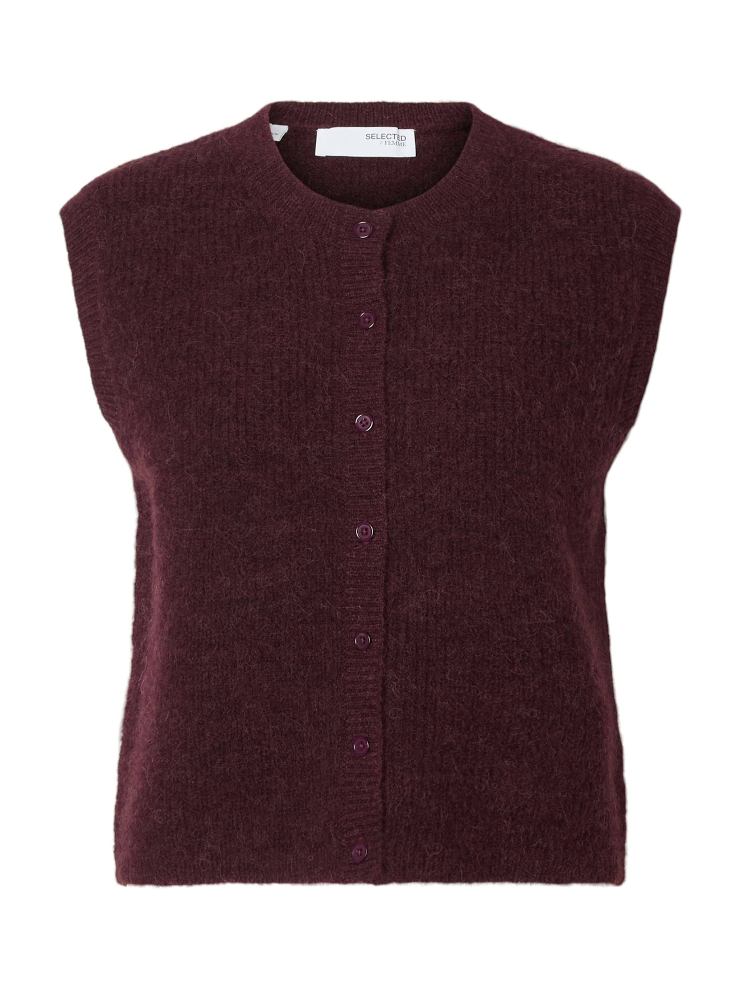 SELECTED Πλεκτό γιλέκο 'SLFLULU' σε λιλά: μπροστά