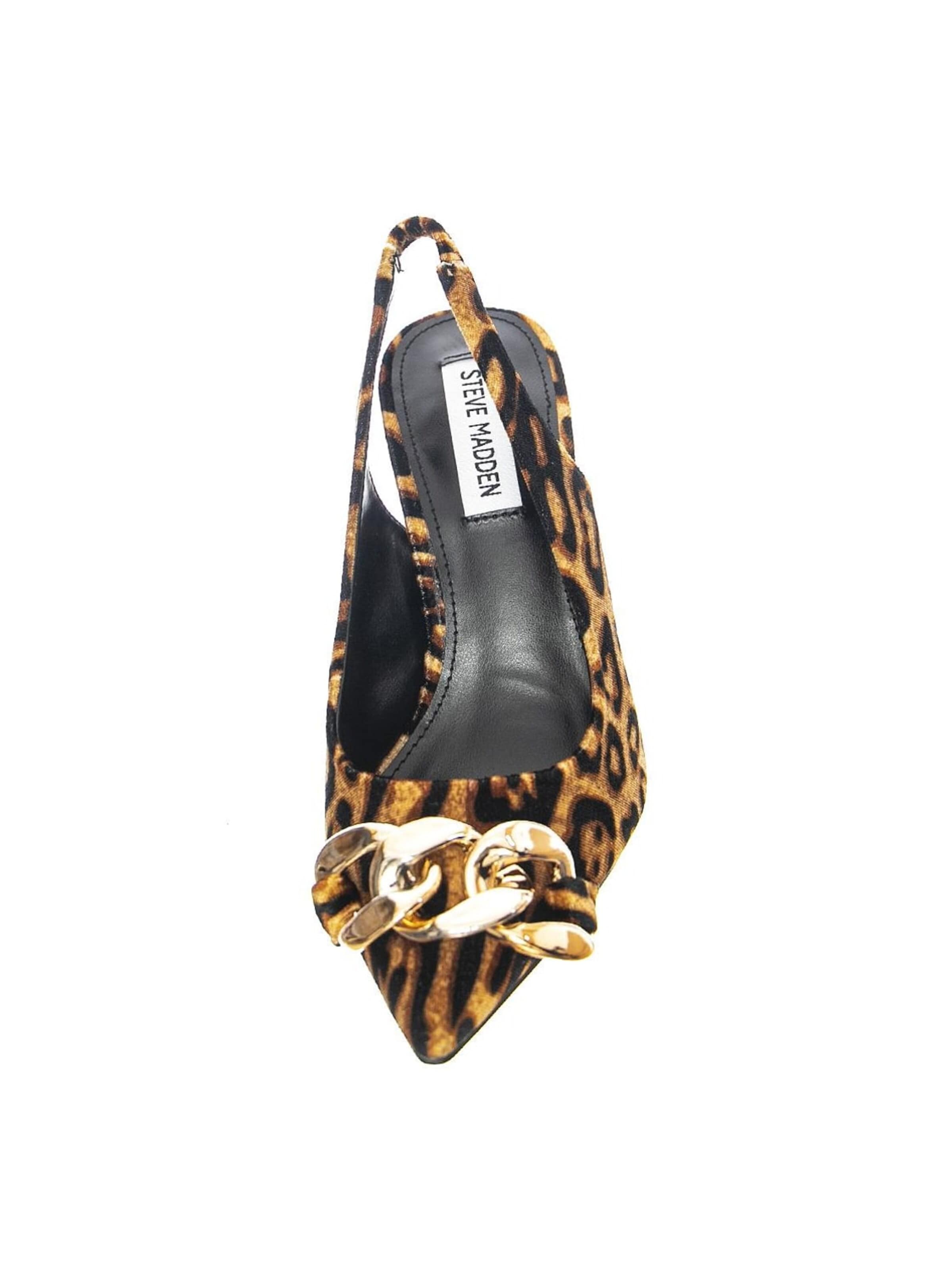 Escarpins à bride arrière 'Womens Jazzily Leopard Velvet Sandals' STEVE MADDEN en mélange de couleurs