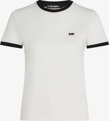 Maglietta 'Ikon' di Karl Lagerfeld in beige: frontale