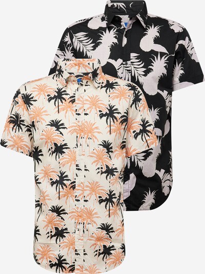 Camicia 'JORJOSHUA ARUBA' JACK & JONES di colore grigio / arancione / nero / bianco, Visualizzazione prodotti