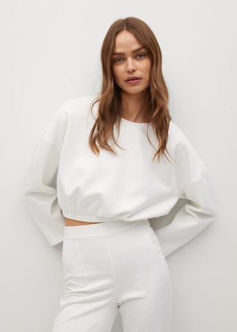 Sweat-shirt 'NOA' MANGO en blanc : devant